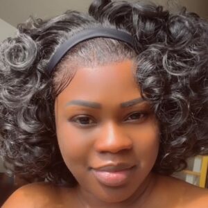 Heavy bouncy curls wig